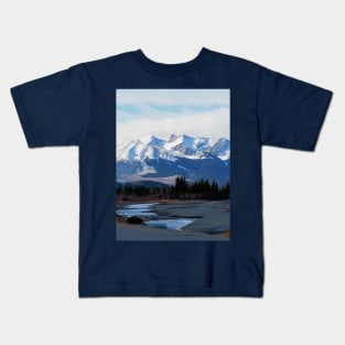 Rocky Mountains of Jasper Alberta, Canada Kids T-Shirt